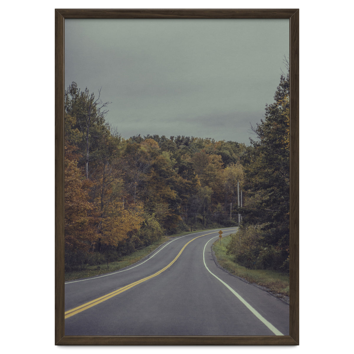 Fall Road in Upstate New York