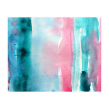 Turquoise love || abstract watercolor (Print Only) thumbnail