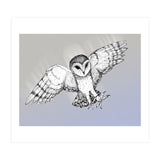 Attacking barn owl (Print Only) thumbnail