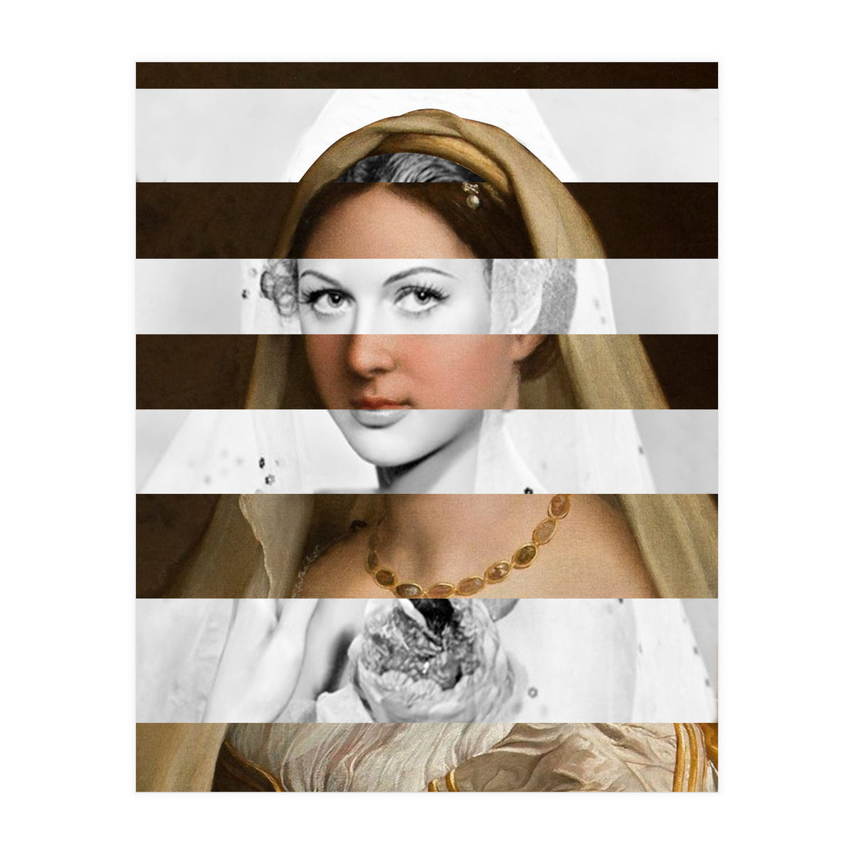 Raphael's Woman With A Veil & Hedy Lamarr (Print Only)