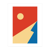 Edge Of Mountain Mid Century Geometric Art (Print Only) thumbnail