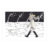 Bitter Cold Night Stroll (Print Only) thumbnail