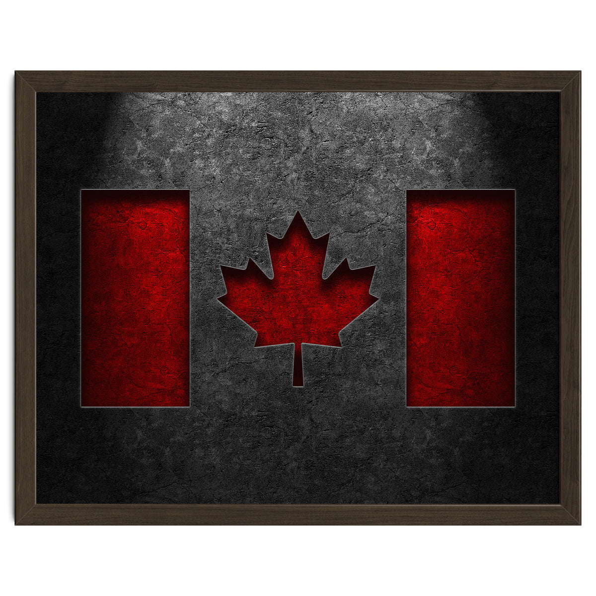 Canadian Flag Stone Texture