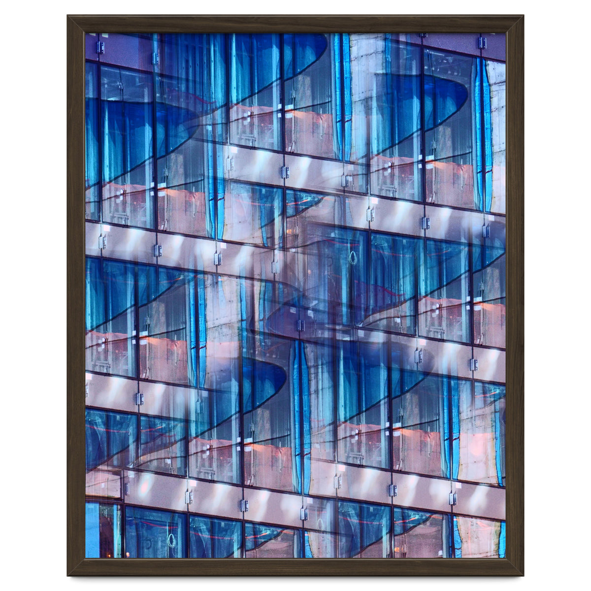 Blue Skyscraper Abstract