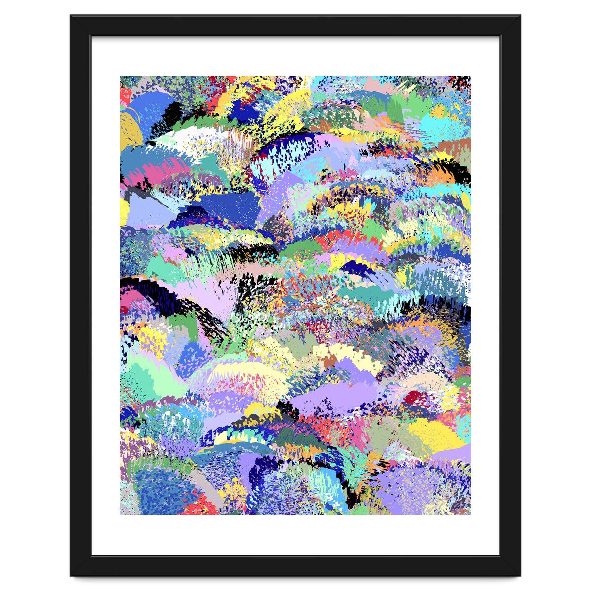 Lavender Soul Garden, Botanical Jungle Bohemian Nature Illustration, Plants Forest PaintingGarden