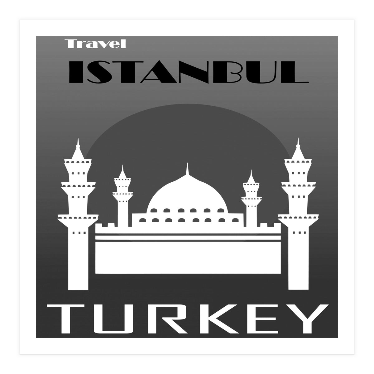 Istanbul Travel Poster  (Print Only)