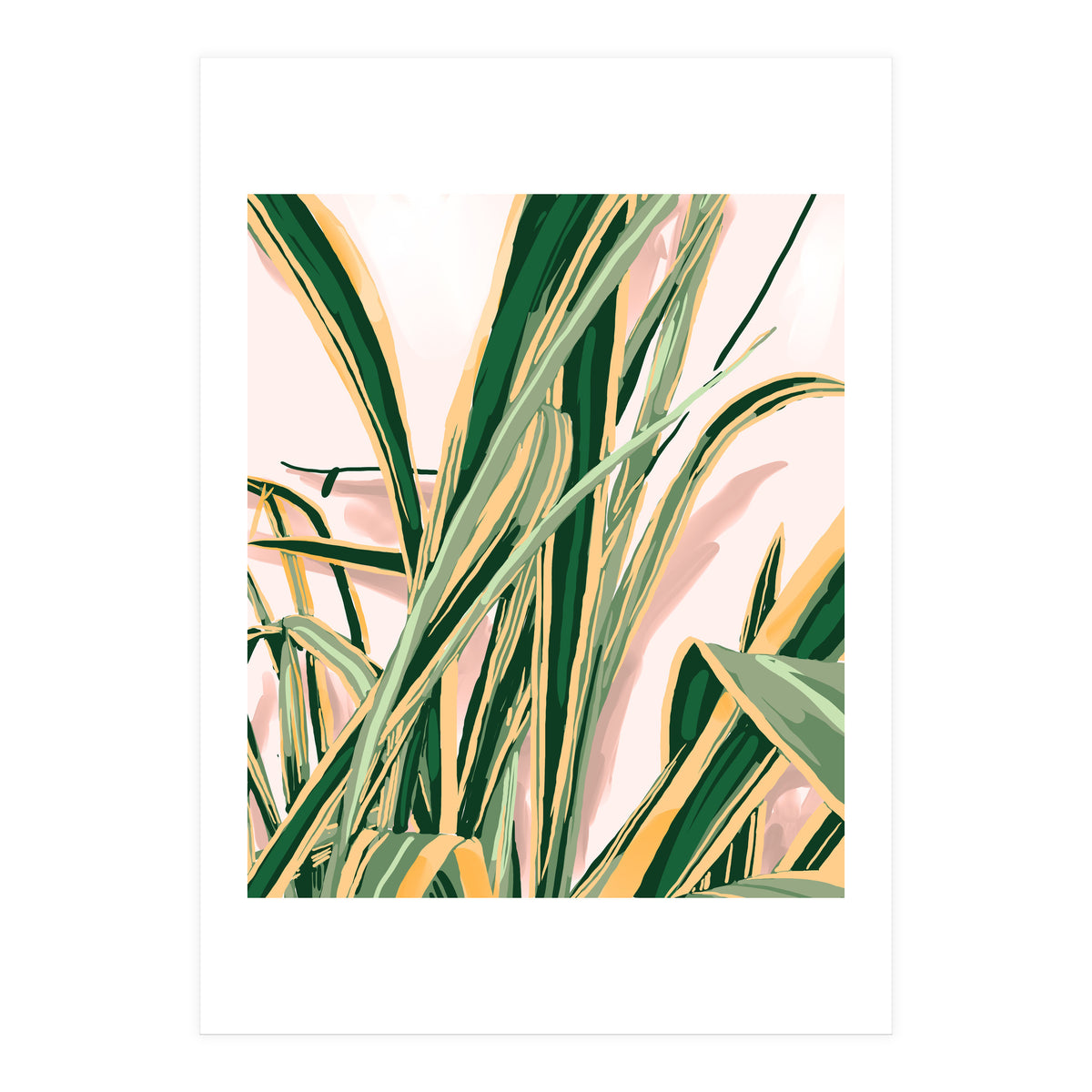 Blush Botanical Unfolding (Print Only)