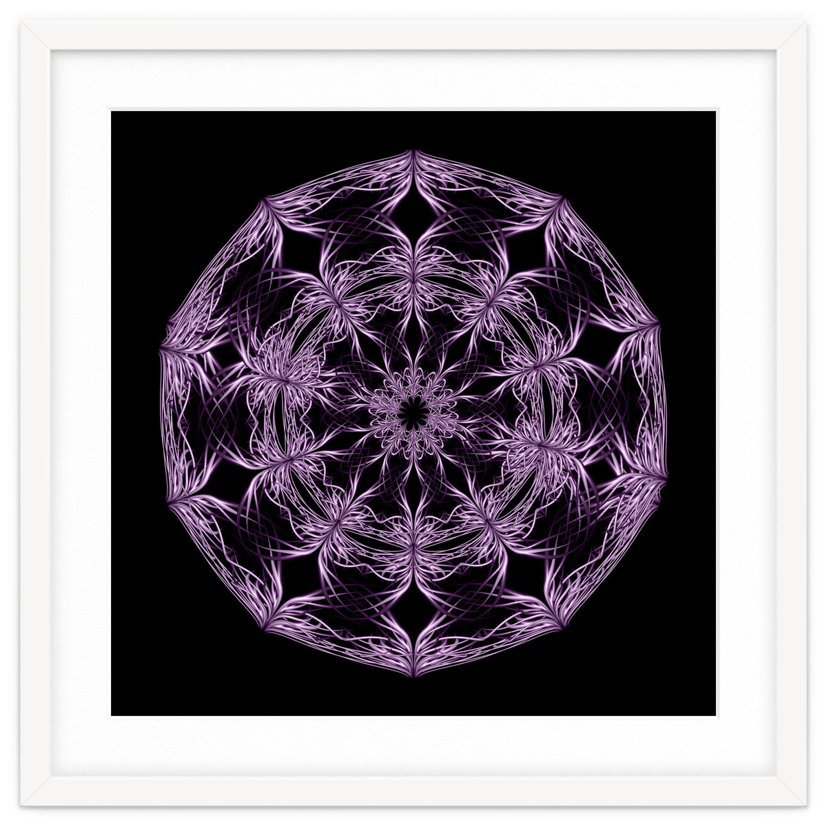 Mandala purple and black