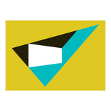 Geometric Shapes No. 39 - mustard & turquoise (Print Only) thumbnail