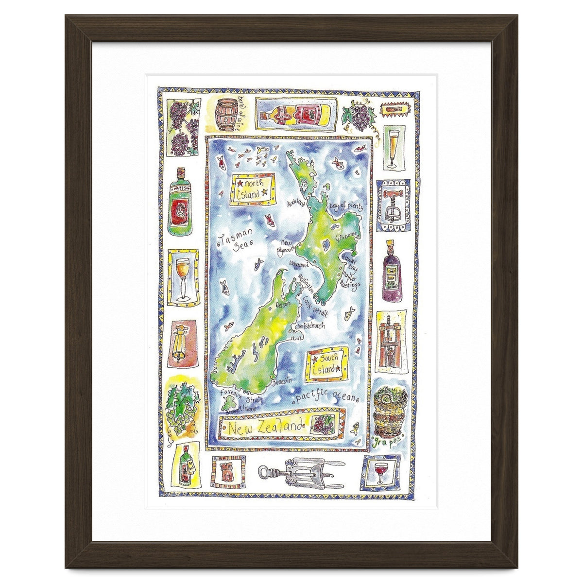 A wine map of New Zealand