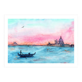 Sunset in Venice || watercolor (Print Only) thumbnail