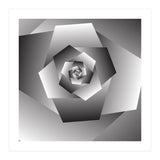 Monochrome Rose Spiral  (Print Only) thumbnail