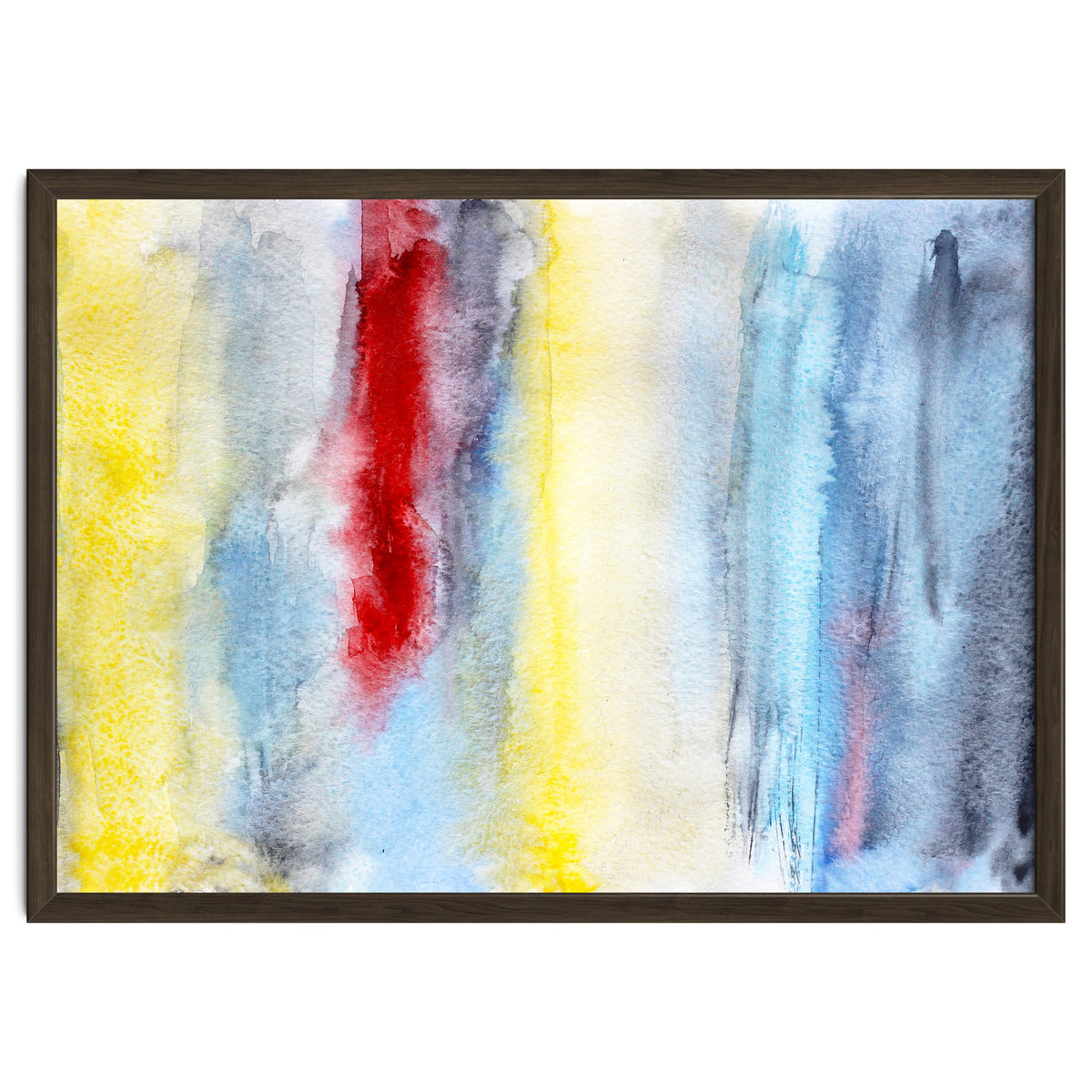 Touch of red || abstract watercolor