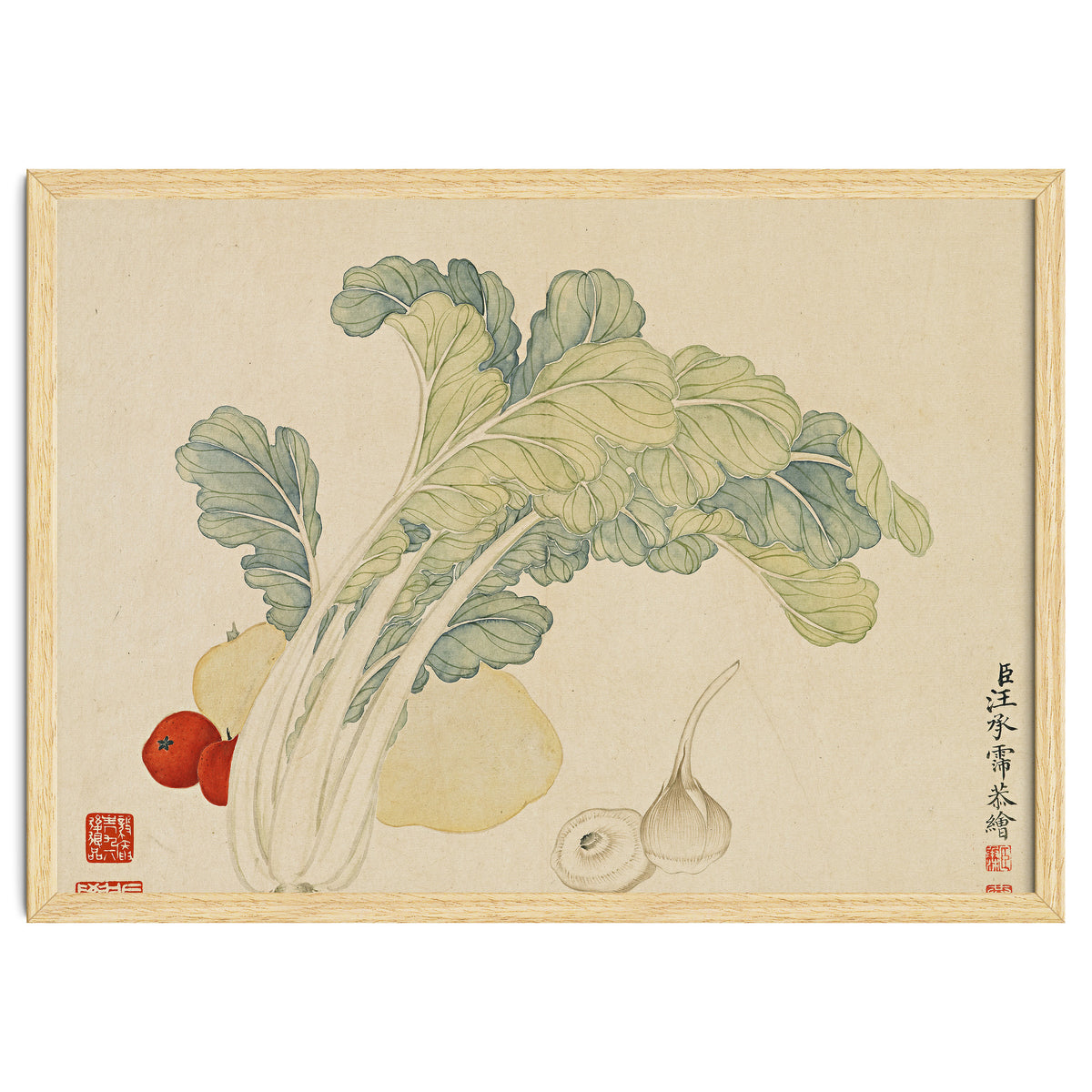Wang Chengyu ~flowers, Vegetables, Chinese Cabbage, Potatoes, Garlic, Tomatoes, Vegetables