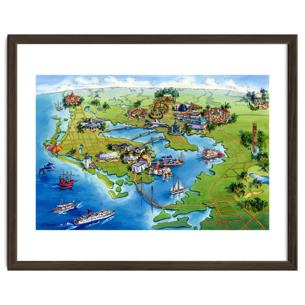 Tampa Bay Illustrated Map