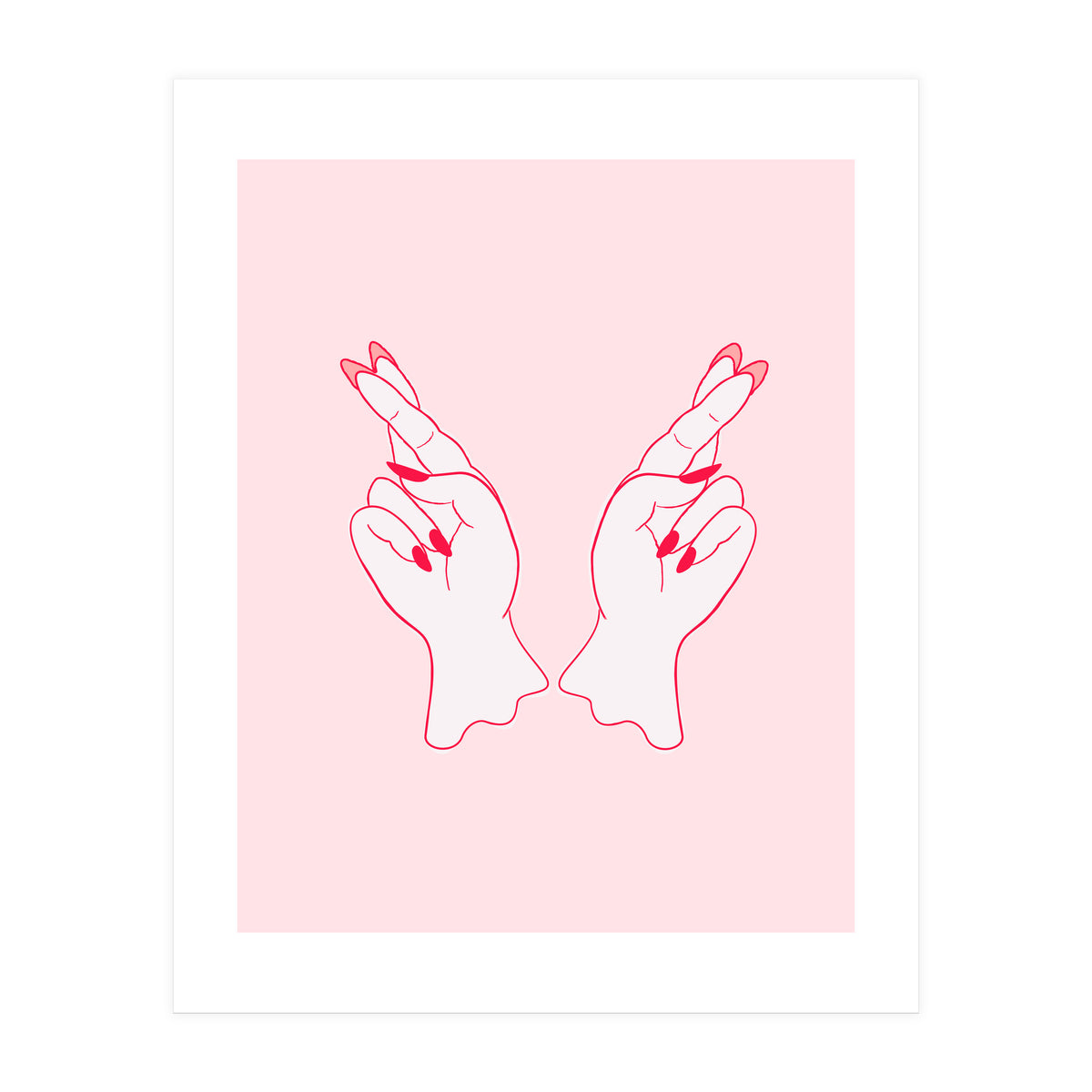 Fingers crossed (Print Only)