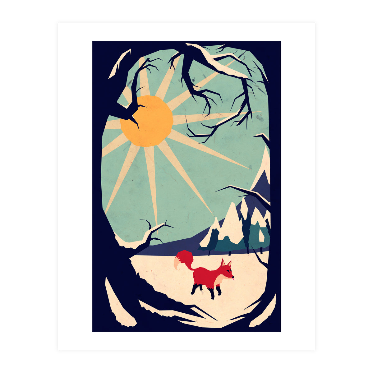 Fox Roaming Around II (Print Only)