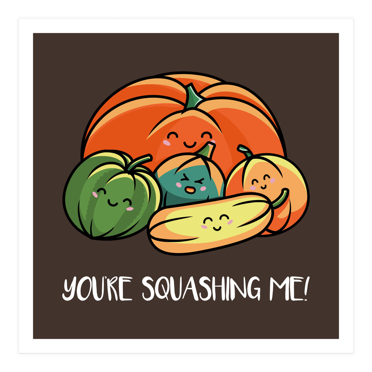 Cute Autumn Squash (Print Only)