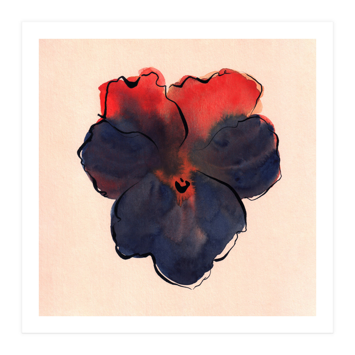 Blue Pansy (Print Only)