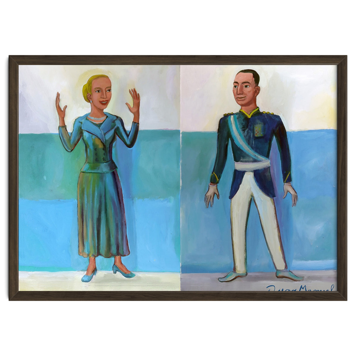 Diptico Evita Y Peron