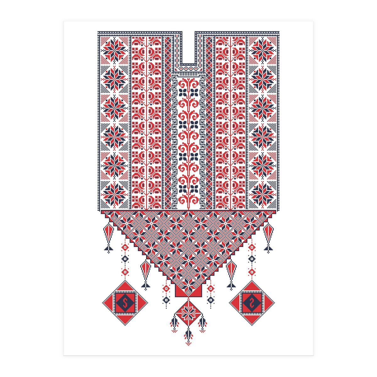 Tatreez Ornament 17 (Print Only)