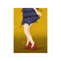 Flapper with red shoes (Print Only)