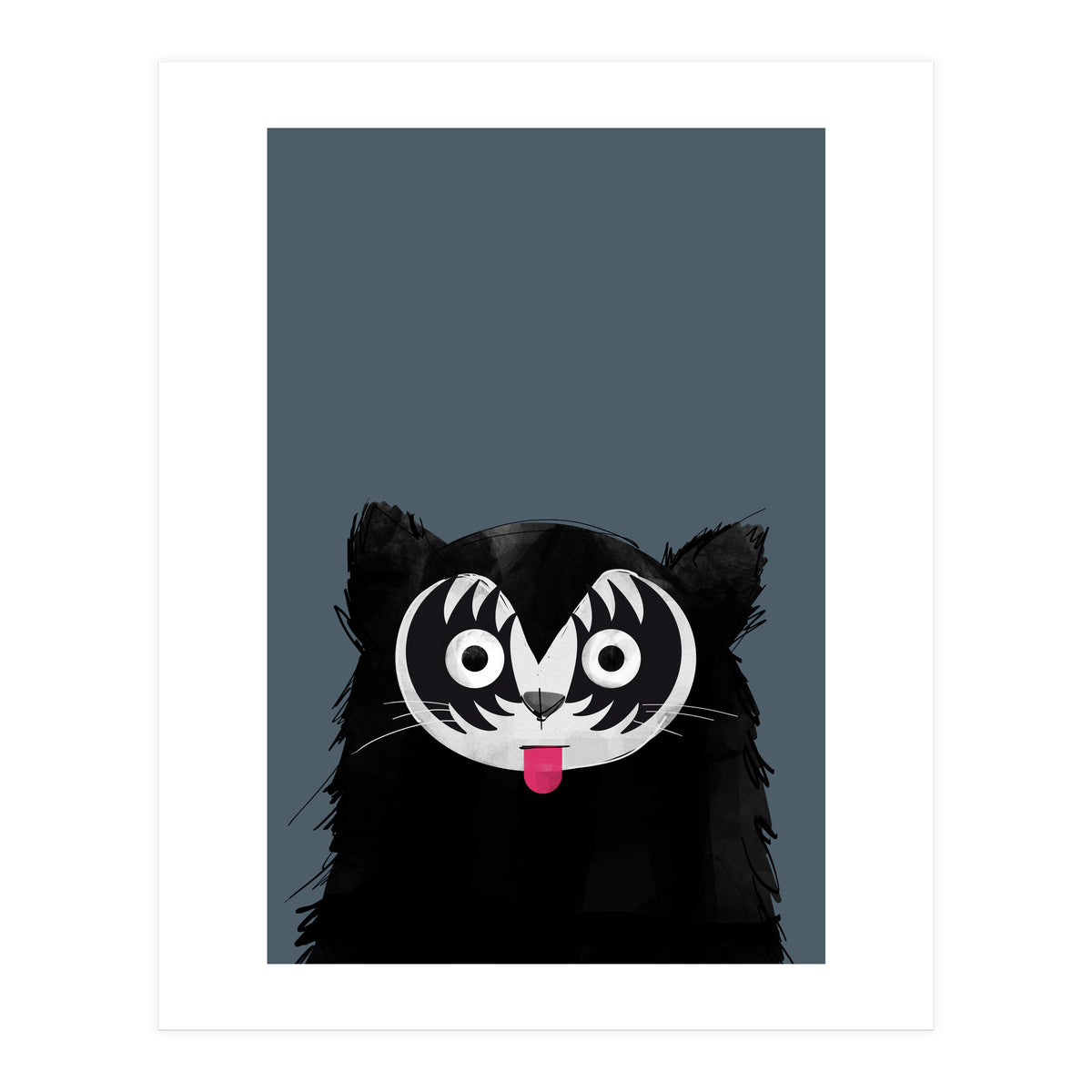 Doozal Cat Kiss (Print Only)