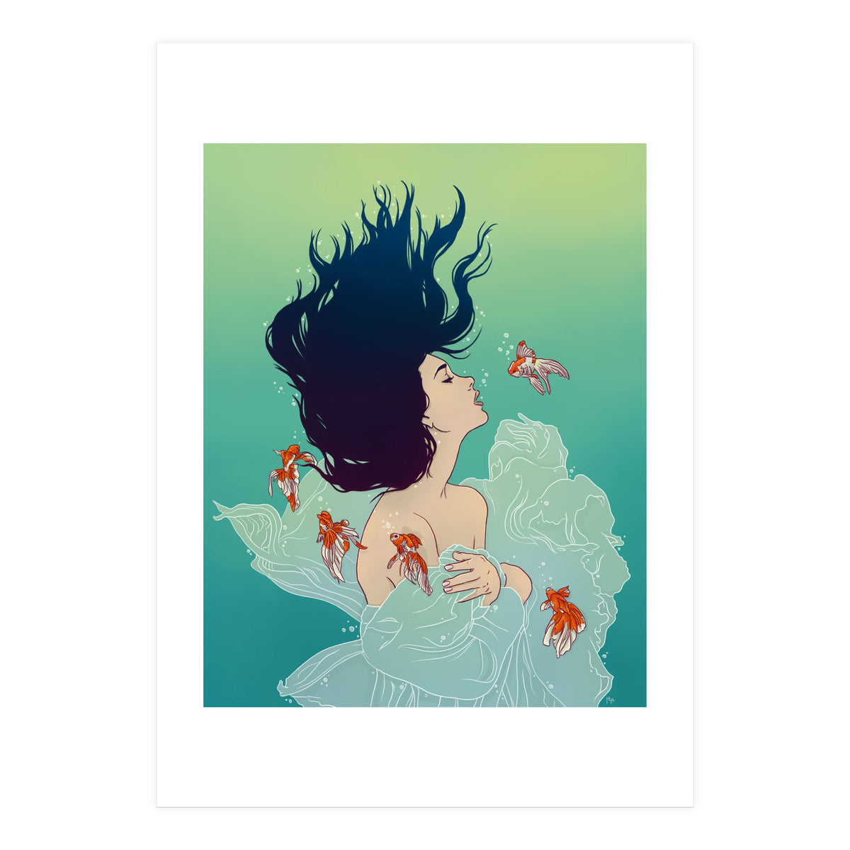 Underwater Lady  (Print Only)