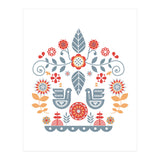 Scandinavian Folk Art Pattern (Print Only) thumbnail