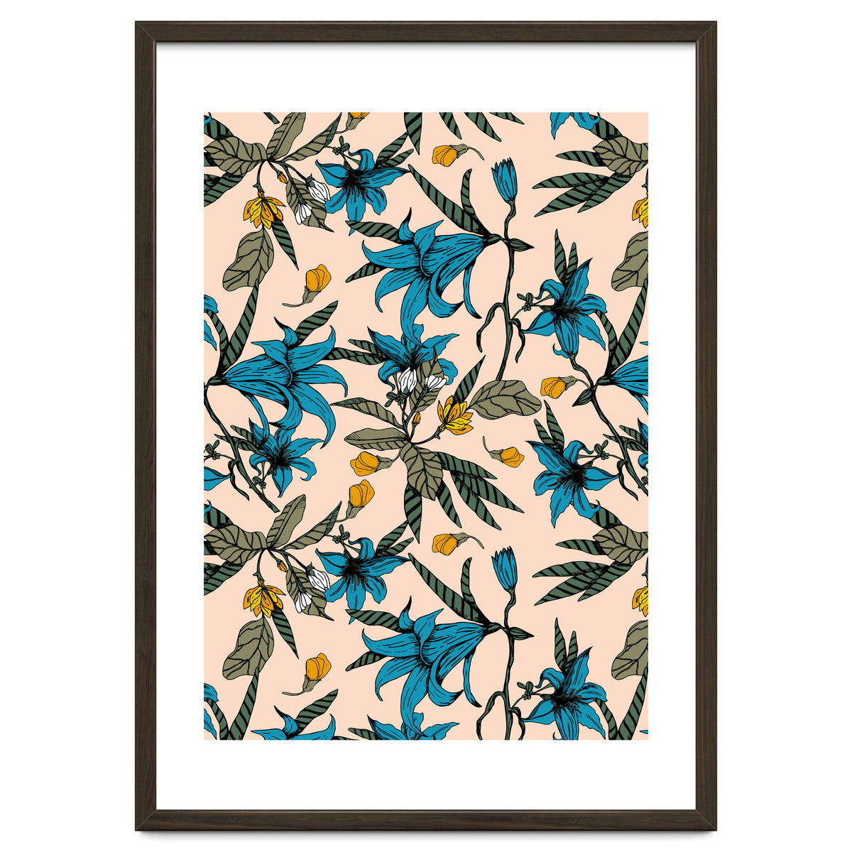 Blooming blossoms bluish I