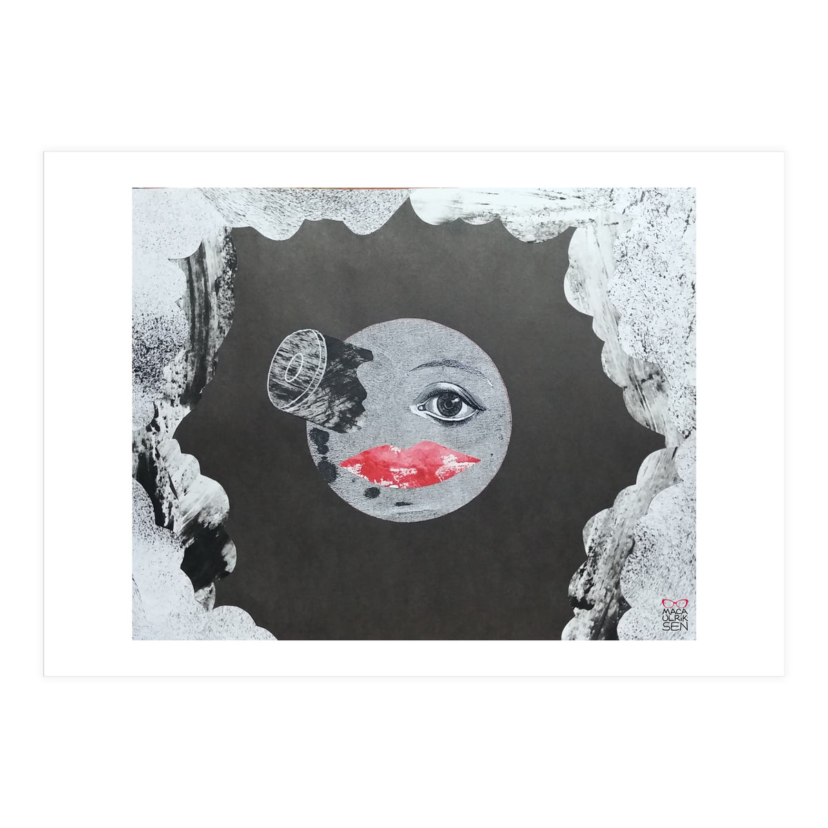 Voyage dans la lune collage (Print Only)