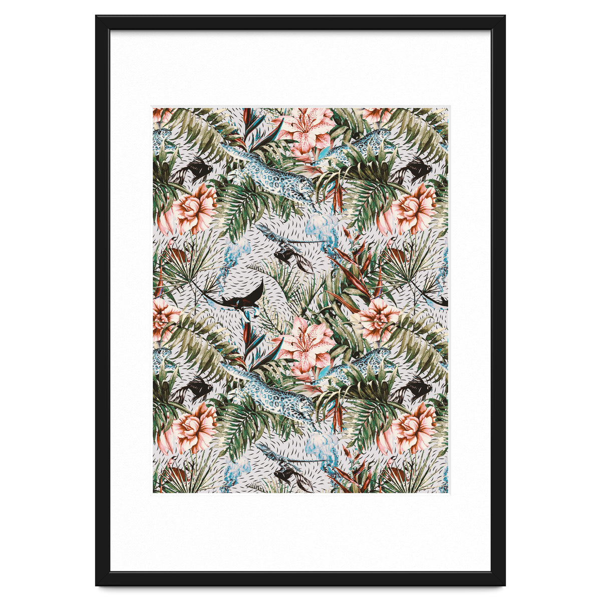 Paradisiacal flora and fauna