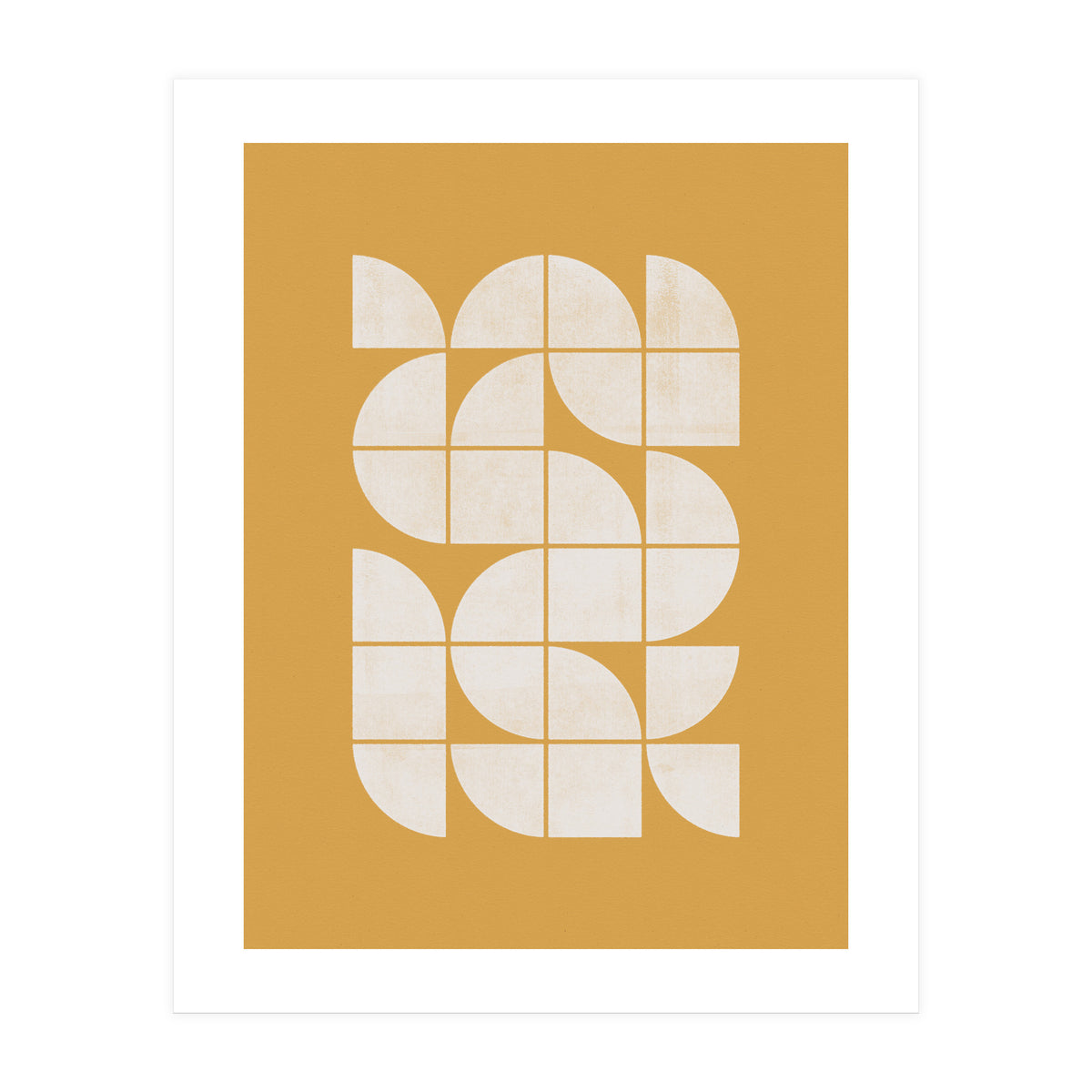 Mid-Century Modern No.26 - Woodblock Print (Print Only)