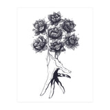 Hand With Lotuses (Print Only) thumbnail