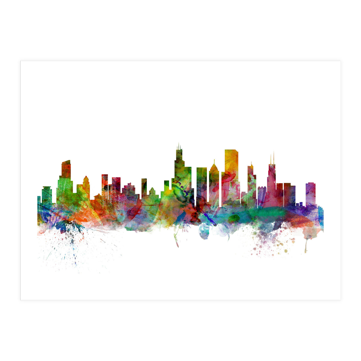 Chicago Illinois Skyline (Print Only)