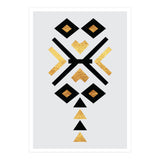 Gold And Black Abstract Tribal (Print Only) thumbnail