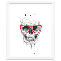 Skull With Red Glasses