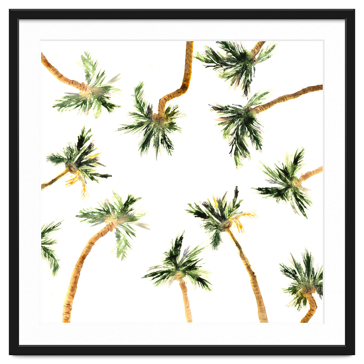 Under the coconut palms || watercolor