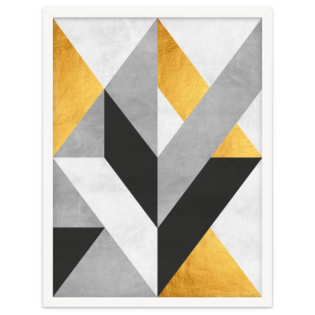 Gray and Gold Composition III