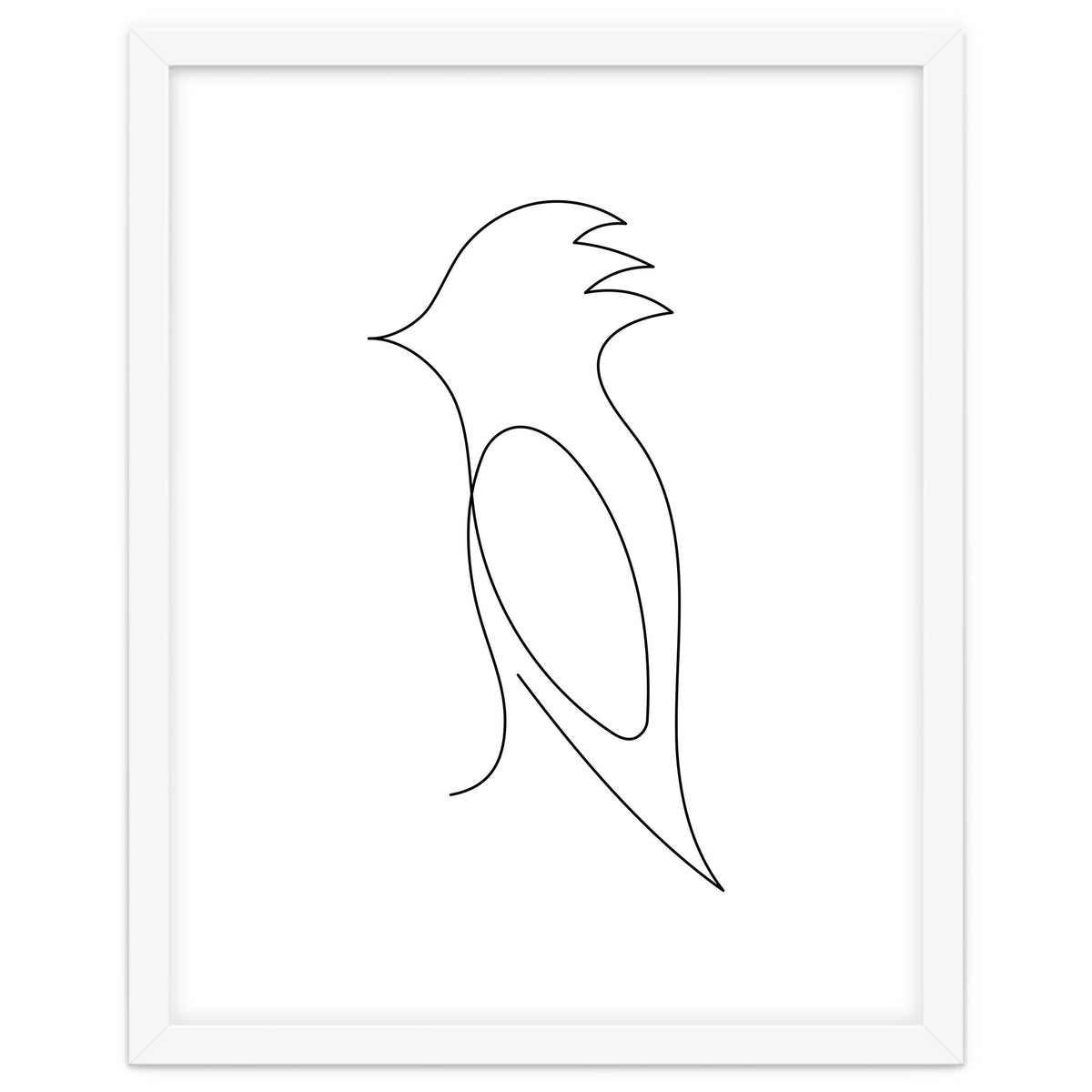 One Line Art Bird
