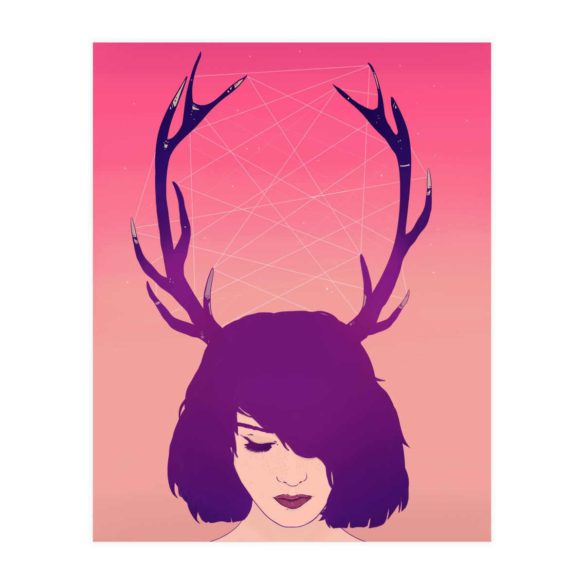 Jackalope Lady (Print Only)