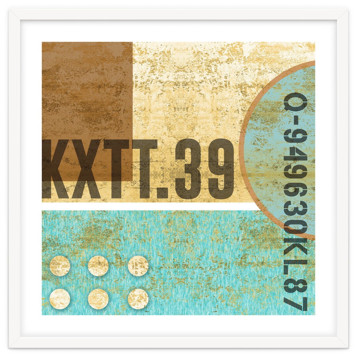 Abstract Industrial Sand And Blue