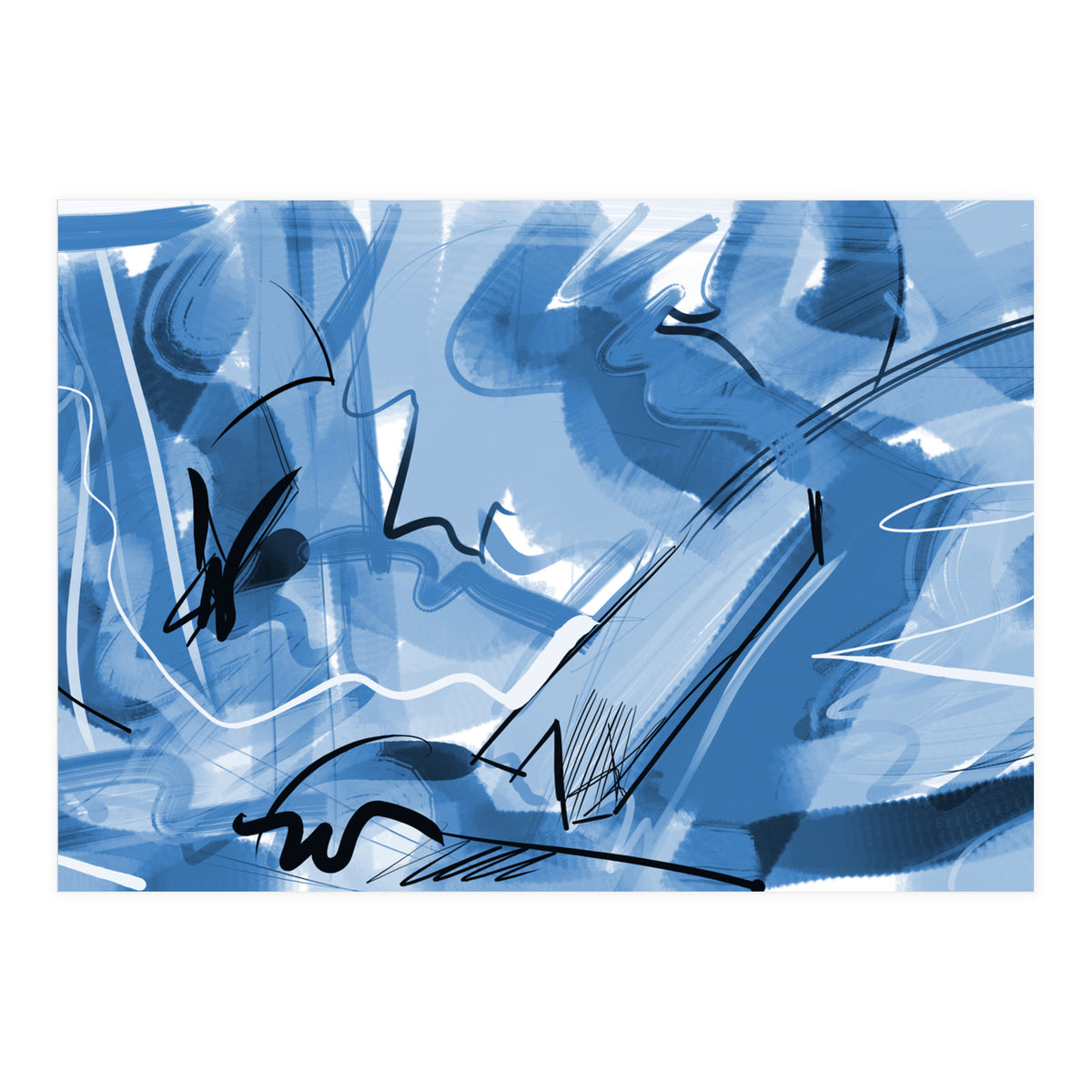 beautiful blue (Print Only)