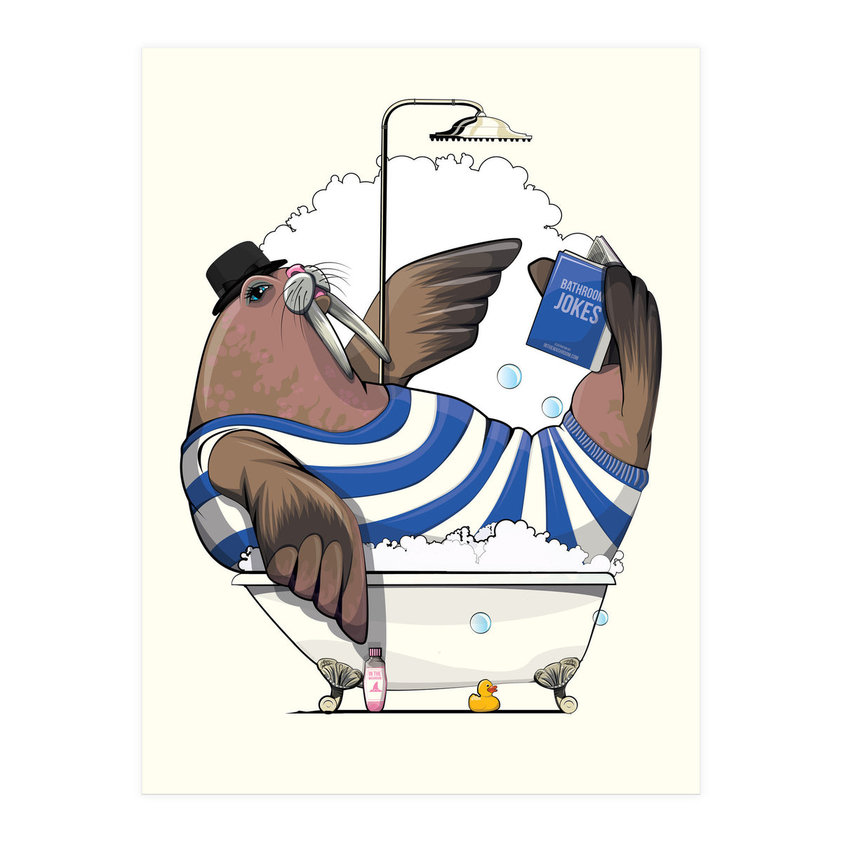 Walrus in the Bath (Print Only)