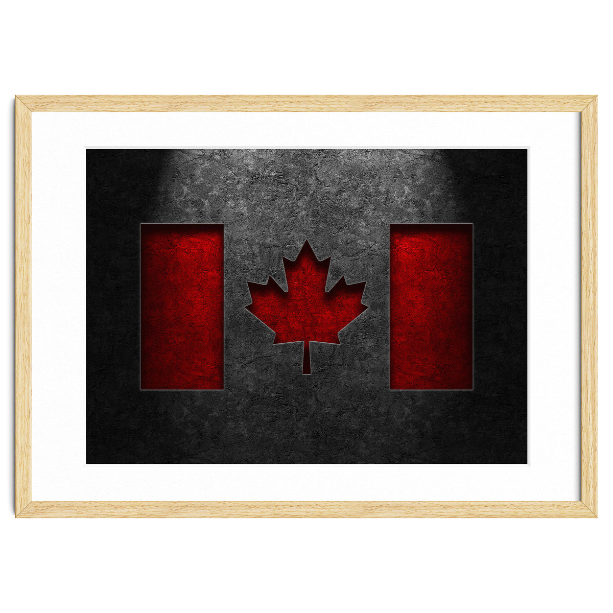 Canadian Flag Stone Texture