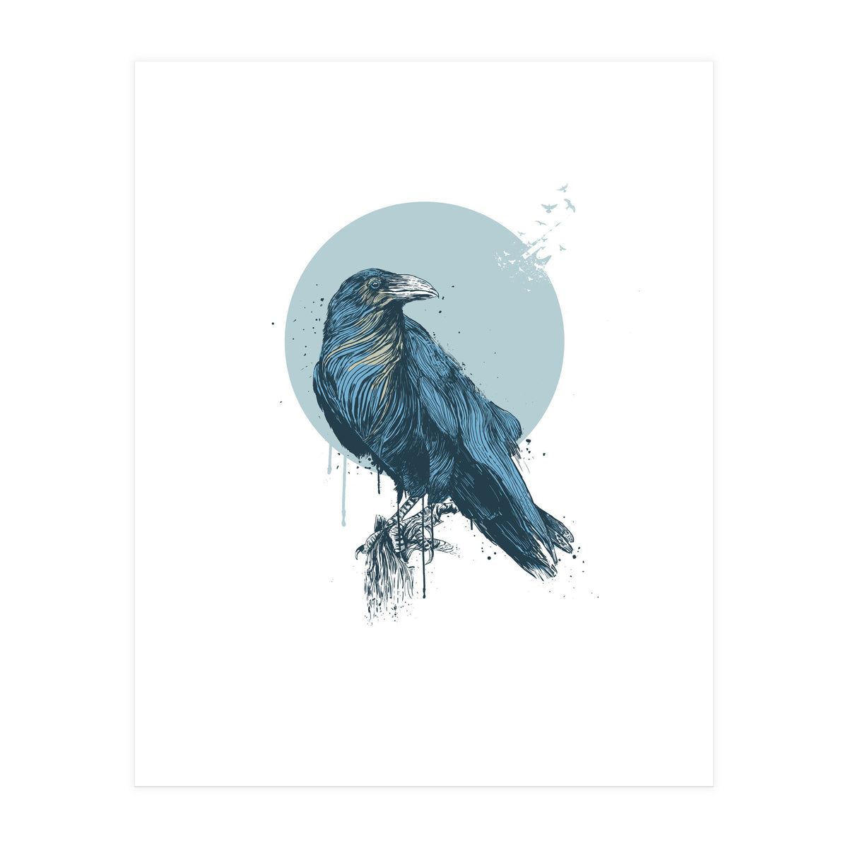 Blue Crow (Print Only)