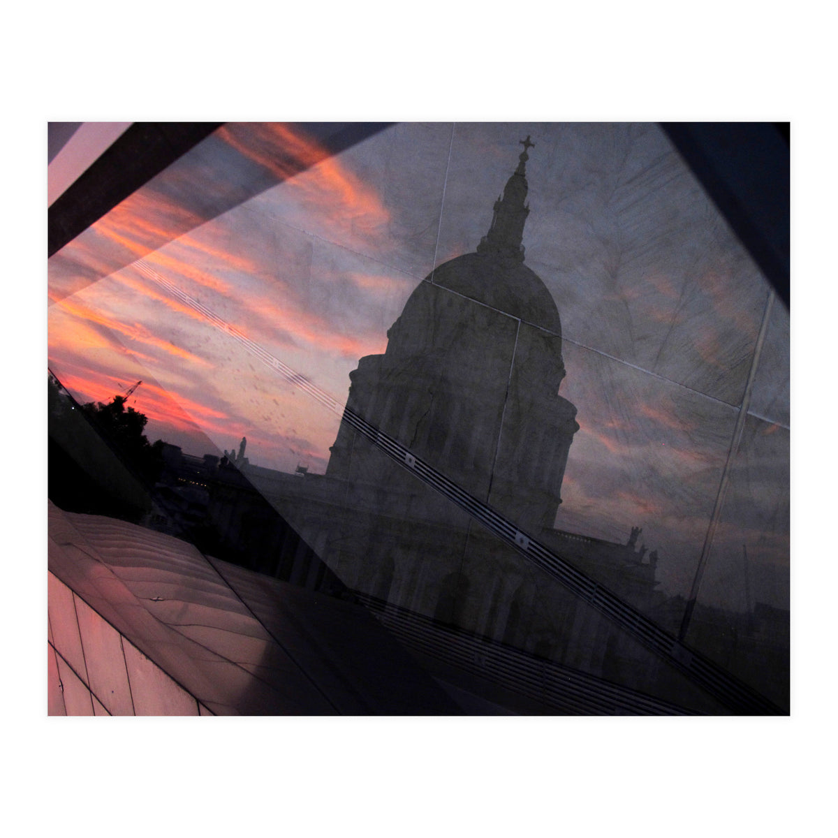 St Paul's Cathedral, reflection (Print Only)