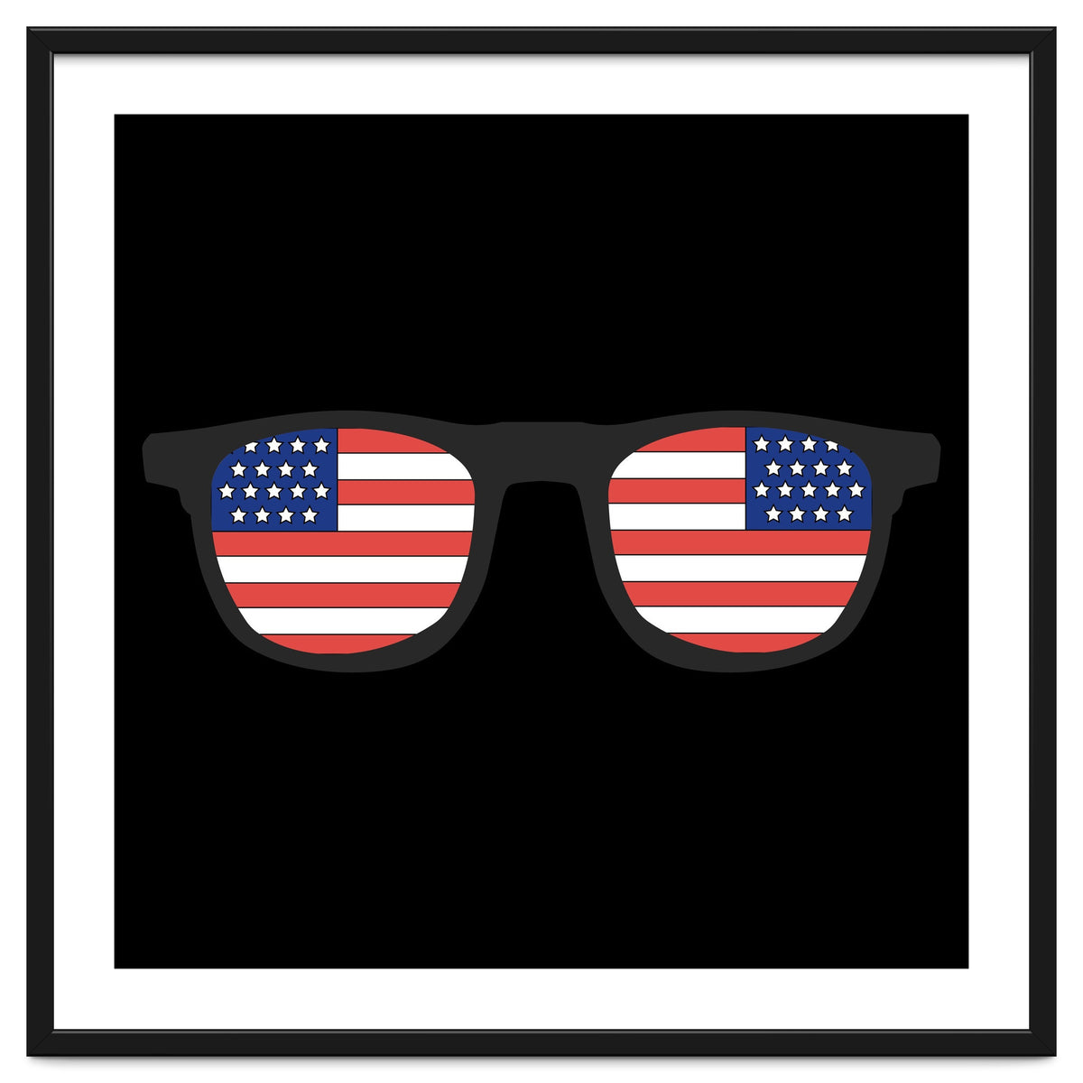 4th Of July, USA Glasses.