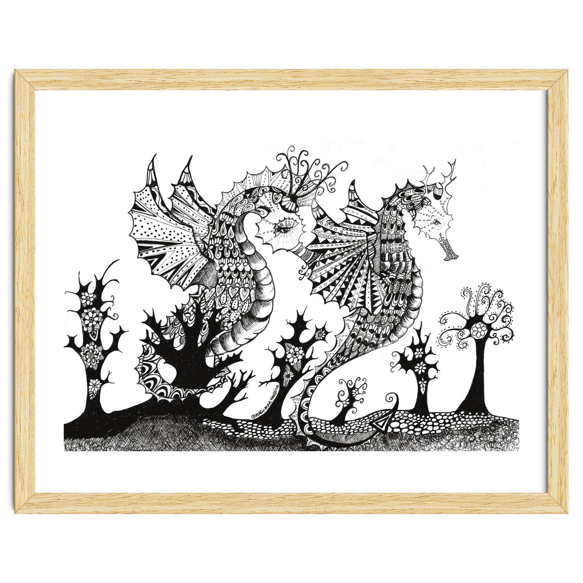 Seahorse Dragons Mystical Home