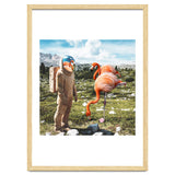 Alternate Reality, Surrealism Digital Photography, Space Flamingo Astronaut Collage thumbnail